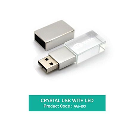 Crystal Usb With Led Light AG 403