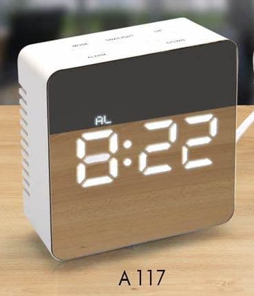 Mirror finish Digital clock A117 - View 2 thumbnail
